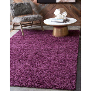 6' x 9' Solid Shag Rug - Charmed by Sapphire, LLC