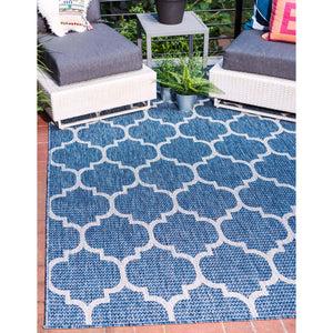7' x 10' Outdoor Lattice Rug - Charmed by Sapphire, LLC