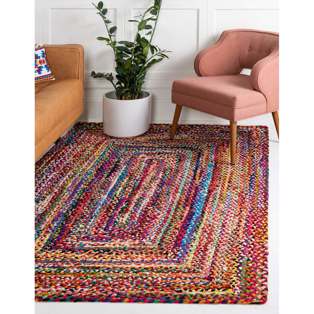 8' x 10' Braided Chindi Rug - Charmed by Sapphire, LLC