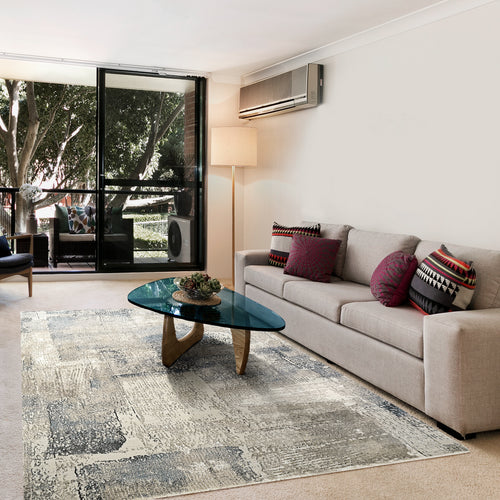 REFINE 2.2X3.11 4636-897 TAUPE SILVER GOLD