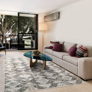 REFINE 2.2X3.11 4636-897 TAUPE SILVER GOLD