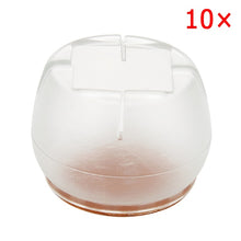 Load image into Gallery viewer, 10pcs Silicone Rectangle Square Round Chair Leg Caps Feet Pads Furniture Table Covers Wood Floor Protectors   SDF-SHIP