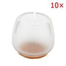 Load image into Gallery viewer, 10pcs Silicone Rectangle Square Round Chair Leg Caps Feet Pads Furniture Table Covers Wood Floor Protectors   SDF-SHIP