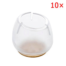 Load image into Gallery viewer, 10pcs Silicone Rectangle Square Round Chair Leg Caps Feet Pads Furniture Table Covers Wood Floor Protectors   SDF-SHIP
