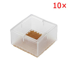 Load image into Gallery viewer, 10pcs Silicone Rectangle Square Round Chair Leg Caps Feet Pads Furniture Table Covers Wood Floor Protectors   SDF-SHIP
