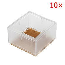 Load image into Gallery viewer, 10pcs Silicone Rectangle Square Round Chair Leg Caps Feet Pads Furniture Table Covers Wood Floor Protectors   SDF-SHIP
