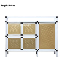 Load image into Gallery viewer, Kitchen Furniture Side Table Storage  base Cabinet  Multifunctional Simple Assembly Buffet Cupboard Aluminum Alloy Sideboard