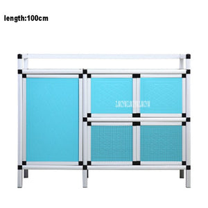 Kitchen Furniture Side Table Storage  base Cabinet  Multifunctional Simple Assembly Buffet Cupboard Aluminum Alloy Sideboard