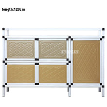 Load image into Gallery viewer, Kitchen Furniture Side Table Storage  base Cabinet  Multifunctional Simple Assembly Buffet Cupboard Aluminum Alloy Sideboard