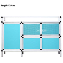 Load image into Gallery viewer, Kitchen Furniture Side Table Storage  base Cabinet  Multifunctional Simple Assembly Buffet Cupboard Aluminum Alloy Sideboard