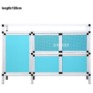 Kitchen Furniture Side Table Storage  base Cabinet  Multifunctional Simple Assembly Buffet Cupboard Aluminum Alloy Sideboard
