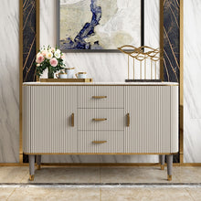 Load image into Gallery viewer, Light luxury simple sideboard restaurant tea station TV cabinet storage entrance hall cabinet console table
