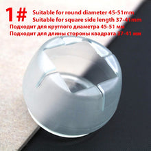 Load image into Gallery viewer, 16Pcs/Lot Table Chair Leg Mat Silicone Non-slip Table Chair Leg Caps Foot Protection Bottom Cover Pads Wood Floor Protectors