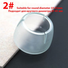 Load image into Gallery viewer, 16Pcs/Lot Table Chair Leg Mat Silicone Non-slip Table Chair Leg Caps Foot Protection Bottom Cover Pads Wood Floor Protectors