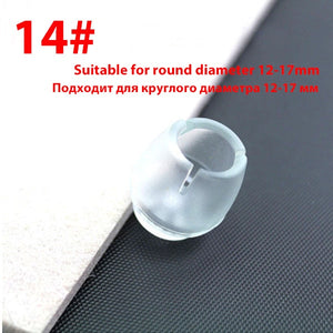 16Pcs/Lot Table Chair Leg Mat Silicone Non-slip Table Chair Leg Caps Foot Protection Bottom Cover Pads Wood Floor Protectors