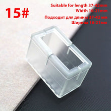 Load image into Gallery viewer, 16Pcs/Lot Table Chair Leg Mat Silicone Non-slip Table Chair Leg Caps Foot Protection Bottom Cover Pads Wood Floor Protectors