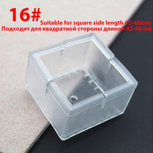 Load image into Gallery viewer, 16Pcs/Lot Table Chair Leg Mat Silicone Non-slip Table Chair Leg Caps Foot Protection Bottom Cover Pads Wood Floor Protectors