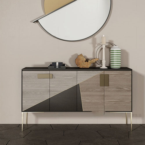Northern European-Style Light Luxury Sideboards Cabinet Simple Post-Modern Living Room Four-Door Storage Porch Household