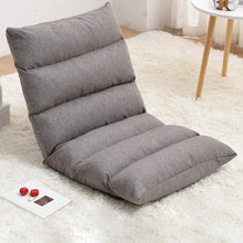 Load image into Gallery viewer, Japanese Floor Chair Folding Adjustable Lazy Sofa Chair Floor Gaming Sofa Chair Padded Lounger Soft Recliner with Back Support
