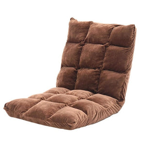 Japanese Floor Chair Folding Adjustable Lazy Sofa Chair Floor Gaming Sofa Chair Padded Lounger Soft Recliner with Back Support