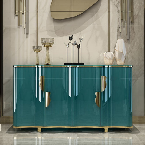 Post-Modern Porch Cabinet Hotel Model Room Curio Cabinet Paint Designer Creative Hall Cabinet Light Luxury Sideboards Cabinet
