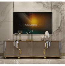 Load image into Gallery viewer, Post-Modern Porch Cabinet Hotel Model Room Curio Cabinet Paint Designer Creative Hall Cabinet Light Luxury Sideboards Cabinet