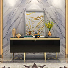 Load image into Gallery viewer, Sideboards Cabinet Simple Stainless Steel Cabinet Restaurant Decoration Cabinet Model Room Furniture