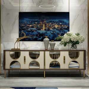 Post-Modern Light Luxury Sideboards Cabinet Simple xuan guan ju Nordic Neo-Classical Hall Cabinet American Hong