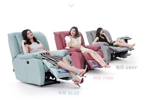 Light luxury single person electric simple modern leather sofa function living room space cabin chair