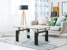 Load image into Gallery viewer, Living Room Furniture Double Layer  Rectangle Glass Coffee Table Clear Home Furniture Side Table Coffee Table For Living Room