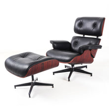 Load image into Gallery viewer, Furgle Modern Classic Replica Lounge Chair with ottoman chaise furniture real leather Swivel Chair Leisure for living room hotel