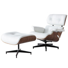 Load image into Gallery viewer, Furgle Modern Classic Replica Lounge Chair with ottoman chaise furniture real leather Swivel Chair Leisure for living room hotel