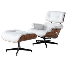 Load image into Gallery viewer, Furgle Modern Classic Replica Lounge Chair with ottoman chaise furniture real leather Swivel Chair Leisure for living room hotel