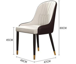 Stone plate anti scratch dining table and chair combination light luxury small household modern simple net red Nordic marble din