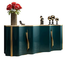 Load image into Gallery viewer, Hong Kong-Style Light Luxury Sideboards Cabinet Entrance Living Room Porch Decoration Storage Four-Door Tea Cabinet