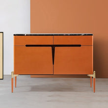 Load image into Gallery viewer, Modern Simple Sideboards Cabinet Marble Storage Light Luxury Nordic Console Italian High Base Curio Cabinet