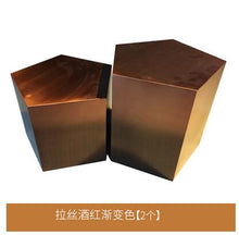 Load image into Gallery viewer, Light luxury combination corner table stainless steel coffee table designer sofa side table Italian minimalist coffee table