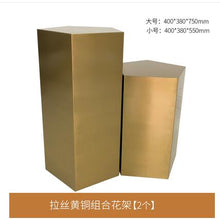 Load image into Gallery viewer, Light luxury combination corner table stainless steel coffee table designer sofa side table Italian minimalist coffee table