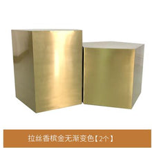 Load image into Gallery viewer, Luxury combination corner stainless steel coffee table designer sofa side table Italian minimalist activity small coffee table