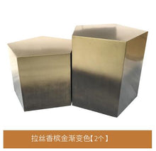 Load image into Gallery viewer, Luxury combination corner stainless steel coffee table designer sofa side table Italian minimalist activity small coffee table