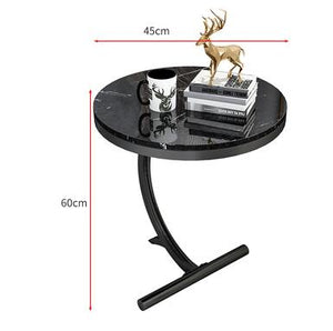 Luxury Marble Sofa Side Table Corner Table Living Room Sofa End Bedside Table Small Round Coffee Table