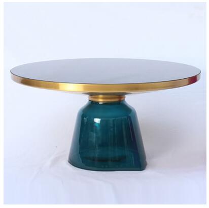Light luxury metal edge Nordic light luxury small side table Nordic corner air bottle handmade stainless steel small coffee tabl