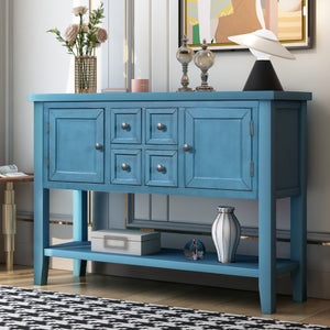 Kitchen Furnirures Buffet Sideboard Console Table With Bottom Shelf Kitchen Cabinet Modern Wooden Container House Furniture