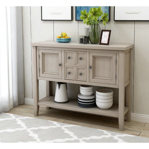 Kitchen Furnirures Buffet Sideboard Console Table With Bottom Shelf Kitchen Cabinet Modern Wooden Container House Furniture