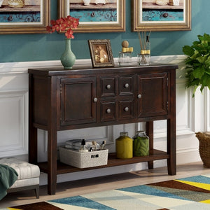 Kitchen Furnirures Buffet Sideboard Console Table With Bottom Shelf Kitchen Cabinet Modern Wooden Container House Furniture