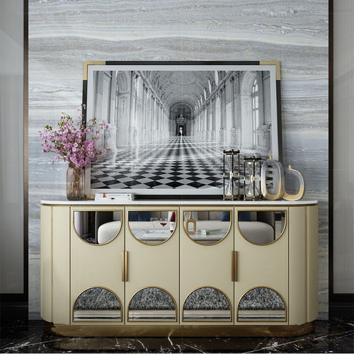 Sideboards Cabinet Post-Modern Living Room Porch Table Wine Cabinet Simple Display Partition Hong Kong-Style Cabinet
