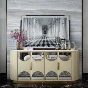 Sideboards Cabinet Post-Modern Living Room Porch Table Wine Cabinet Simple Display Partition Hong Kong-Style Cabinet