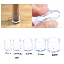 Load image into Gallery viewer, 4PCS Rubber Furniture Chair Table Mat Silicone Anti Scratch Protector Cap Table Ferrule Feet Leg Cap Floor Protector Home Tools