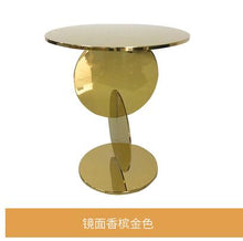Load image into Gallery viewer, Minotti side several Nordic Light luxury simple corner table living room creative Italian design gold round sofa bedside table