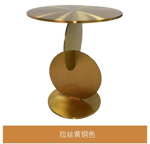 Minotti side several Nordic Light luxury simple corner table living room creative Italian design gold round sofa bedside table